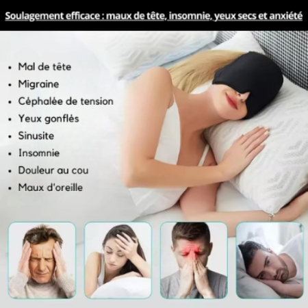 Masque relaxant chaud / froid  pour stopper les migraines